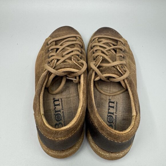 Born Trevan Shoes Brown Distressed Leather Water Resistant Women’s Size 8 - Picture 7 of 9